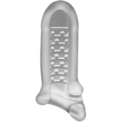 Doc Johnson OptiMALE - Extender With Ball Strap - Thick - Frost -Volwassen Speelgoed Geschaft 0690 43 bx dupe3