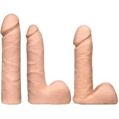 Doc Johnson Vac-U-Lock Dual Density Ultraskyn - Dildo Set - Flesh -Volwassen Speelgoed Geschaft 1051 05 bx dupe4