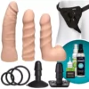 Doc Johnson Vac-U-Lock Dual Density Starter Dildo Set - Flesh -Volwassen Speelgoed Geschaft 1051 20 bx dupe5