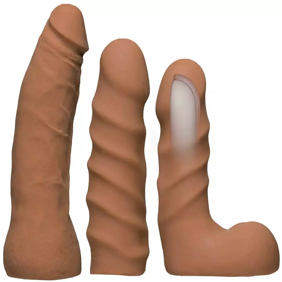 Doc Johnson Vac-U-Lock Dual Density Starter Dildo Set - Tan - Vibration 4 Doc Johnson Vac-U-Lock Dual Density Starter Dildo Set - Tan - Vibration – Bild 2