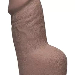 22,3 X 7 Cm Doc Johnson THE D Fat D Dildo Mit Hoden Ultraskyn Caramel