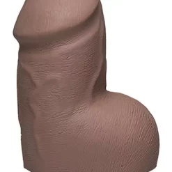 17 X 6,8 Cm Doc Johnson THE D Fat D Dildo Mit Hoden Firmskyn Caramel