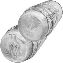 Doc Johnson Masturbator - Main Squeeze - Optix Pop-Off Pussy And Ass Clear