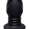 9,9 X 5 Cm KINK By Doc Johnson - Premium Silicone Anal Tunnelplug Medium - Black