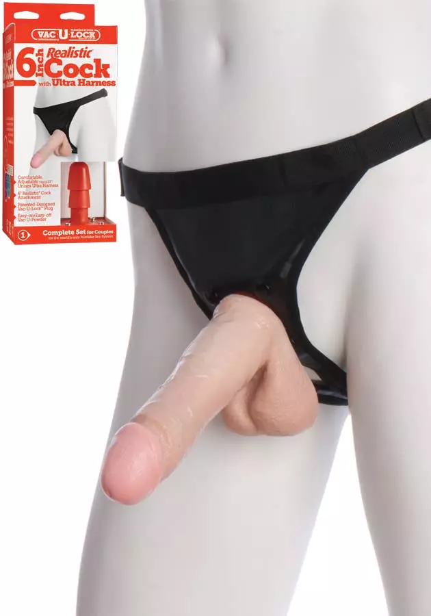 Doc Johnson Vac-U-Lock Ultra HARNESS 2 SET Mit Realistic Dildo 16 X 4 Cm 3 Doc Johnson Vac-U-Lock Ultra HARNESS 2 SET Mit Realistic Dildo 16 X 4 Cm