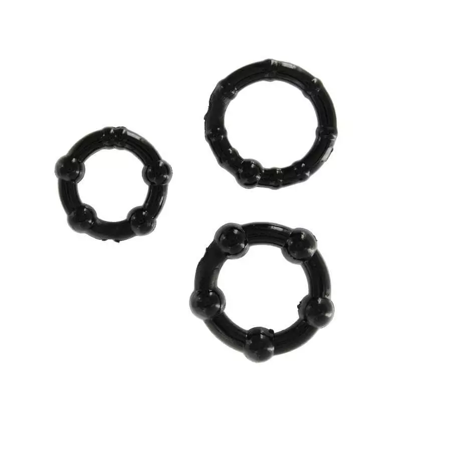 Doc Johnson GET HARD Rings 3er Set Black 3 Doc Johnson GET HARD Rings 3er Set Black