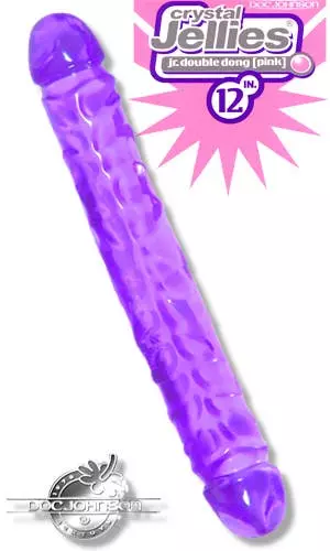 Doc Johnson 30 X 4 Cm Crystal Jellies Jr.Doppeldildo Purple 5 Doc Johnson 30 X 4 Cm Crystal Jellies Jr.Doppeldildo Purple – Bild 3