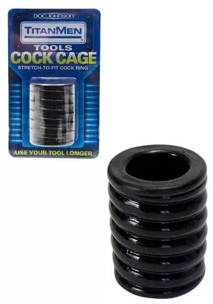 Doc Johnson Titanmen Cock Cage Black 3 Doc Johnson Titanmen Cock Cage Black