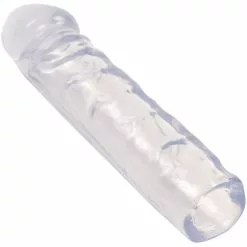 Doc Johnson Big Warhead Vibrator Sleeve - 4,5 Cm Extension - Clear 5 Doc Johnson Big Warhead Vibrator Sleeve - 4,5 Cm Extension - Clear -Volwassen Speelgoed Geschaft doc johnson 7002 03 CD sleeve clear 1