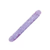 Doc Johnson 30 X 4 Cm Crystal Jellies Jr.Doppeldildo Purple -Volwassen Speelgoed Geschaft doppeldildo purple 01
