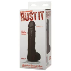 24 X 4,7 Cm Dildo Doc Johnson Bust It Squirting Realistic Cock Black -Volwassen Speelgoed Geschaft sht 0782421024314 spritz dildo squirting cock 03